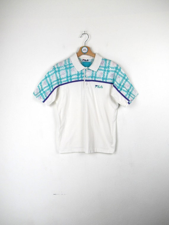 70's～80'sイタリア製】FILA / フィラ 総柄 ポロシャツ - メルカリ