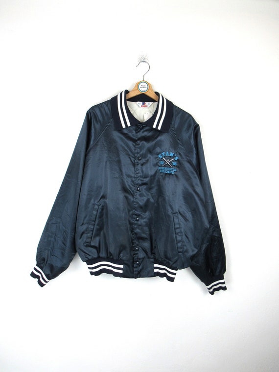 Rennoc Vintage 90s American College Bomber Jacket Size XXL Etsy Ireland