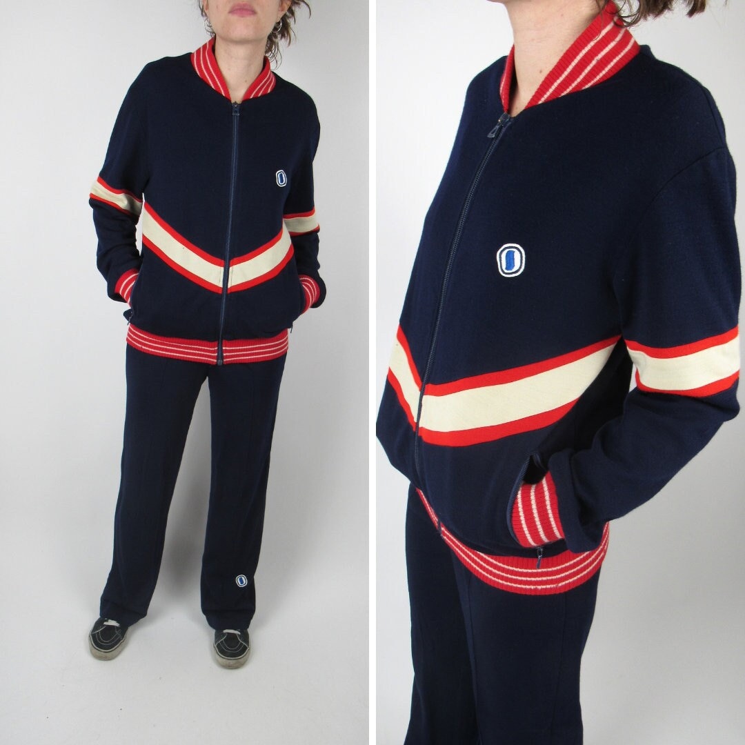 Vintage 70 s Tracksuit Size M Etsy
