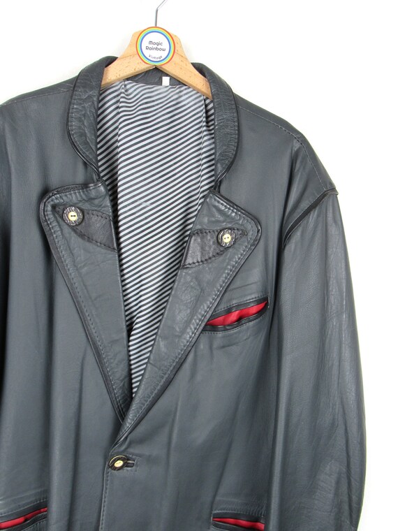 Veste Costume Vintage Odermark 100% Laine Vierge Italie Taille 2XL - Années 90