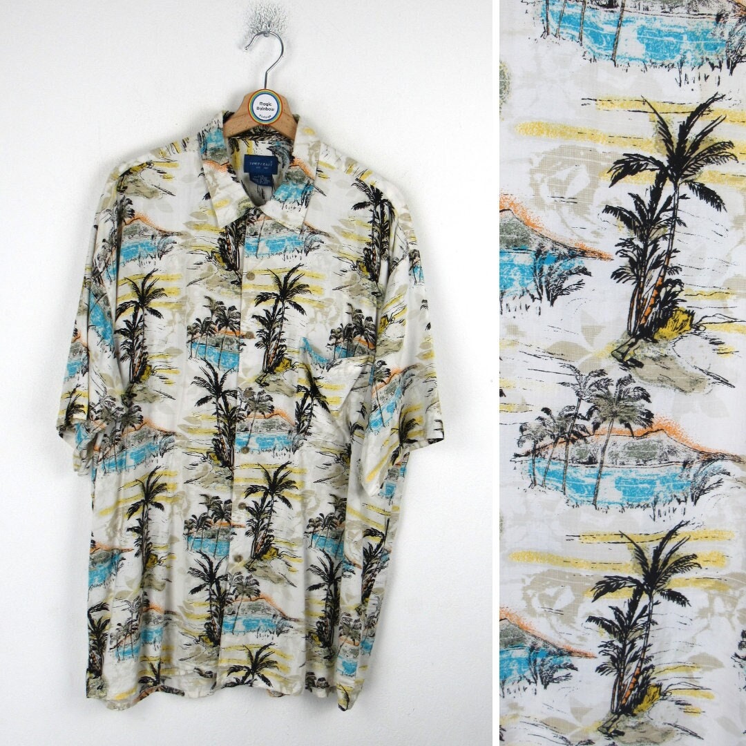 Vintage Hutspah short sleeve Hawaiian shirt w/ Carlsberg logo