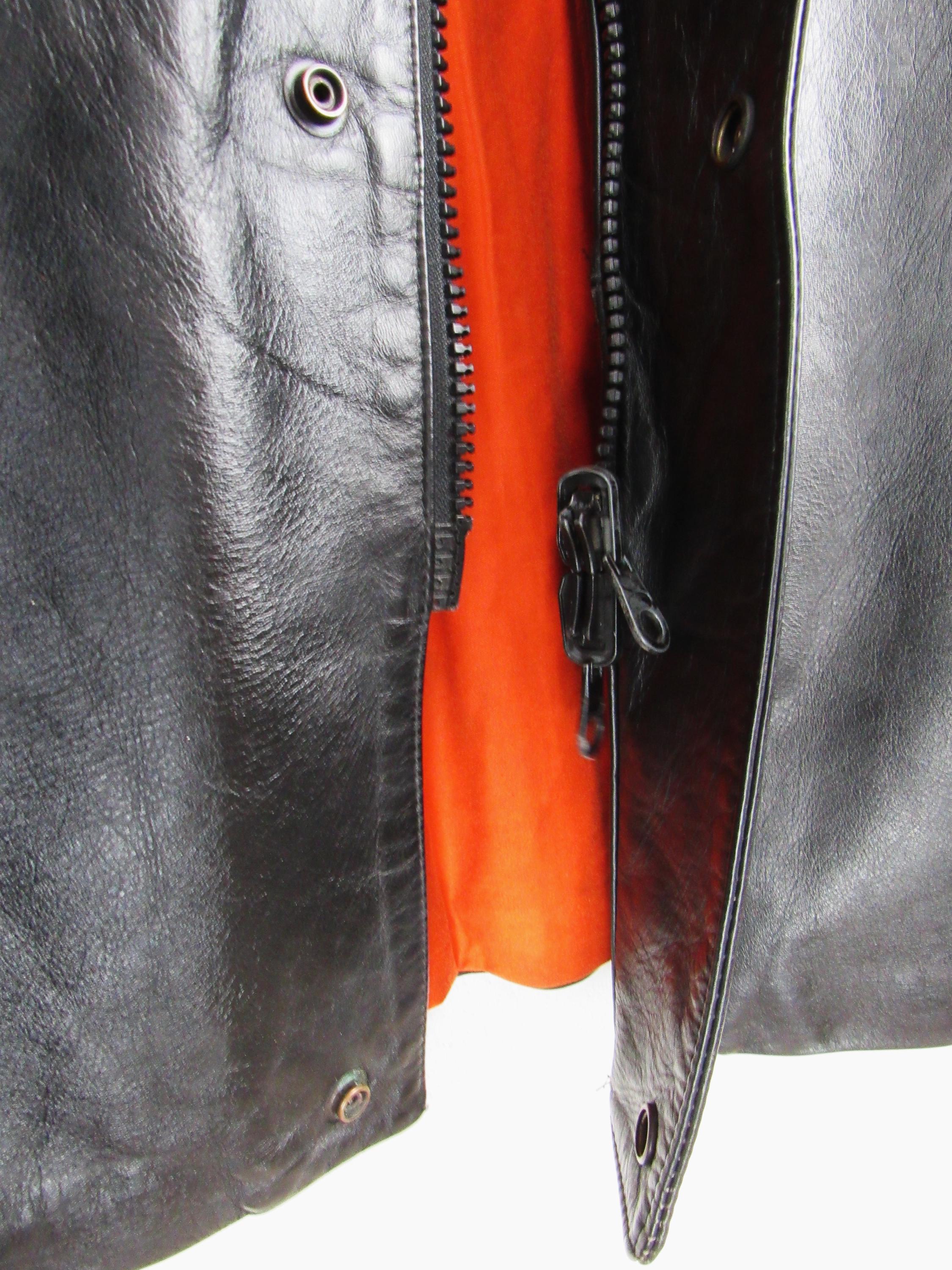 ジャケット・アウター 80s Italian POLIZIA leather half coat $_57.JPG?set_id=880000500F