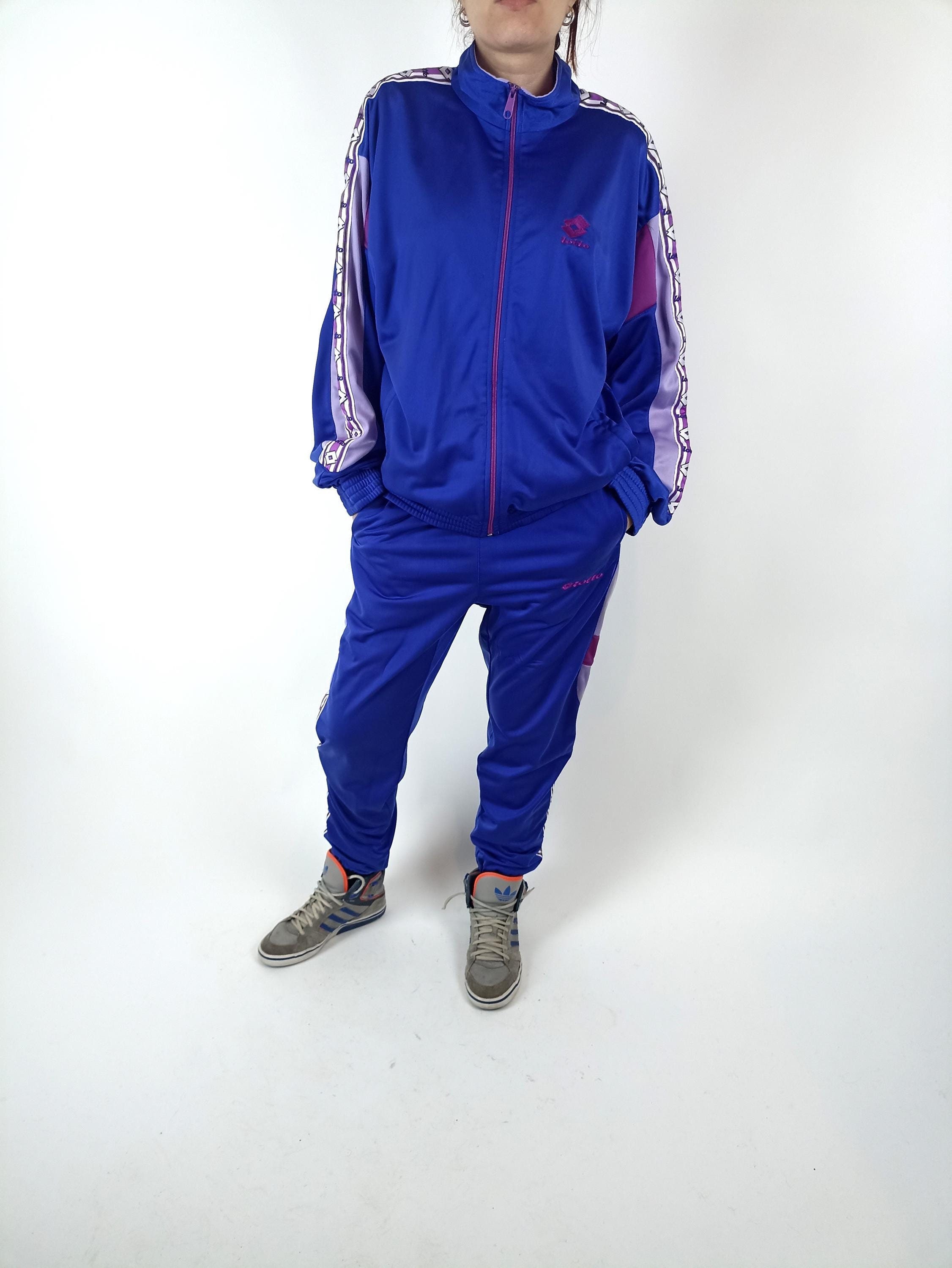 Lotto Vintage 90's Acetaat Trainingspak - Maat S