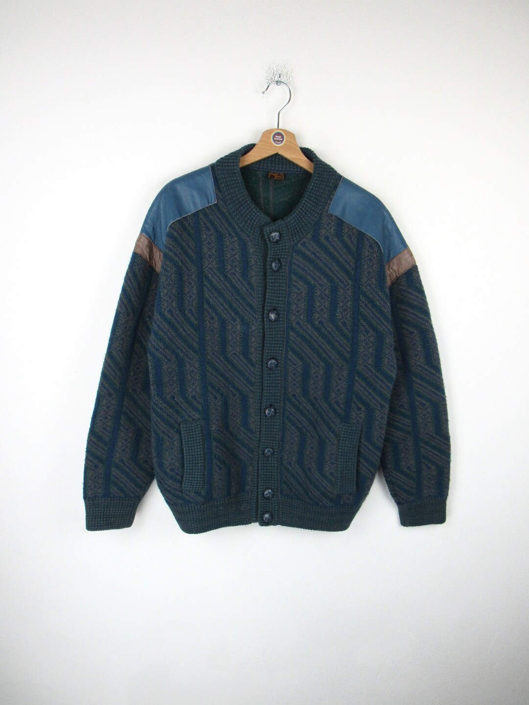 Angelo Greco Vintage 90s Cardigan - Size M/L - Etsy