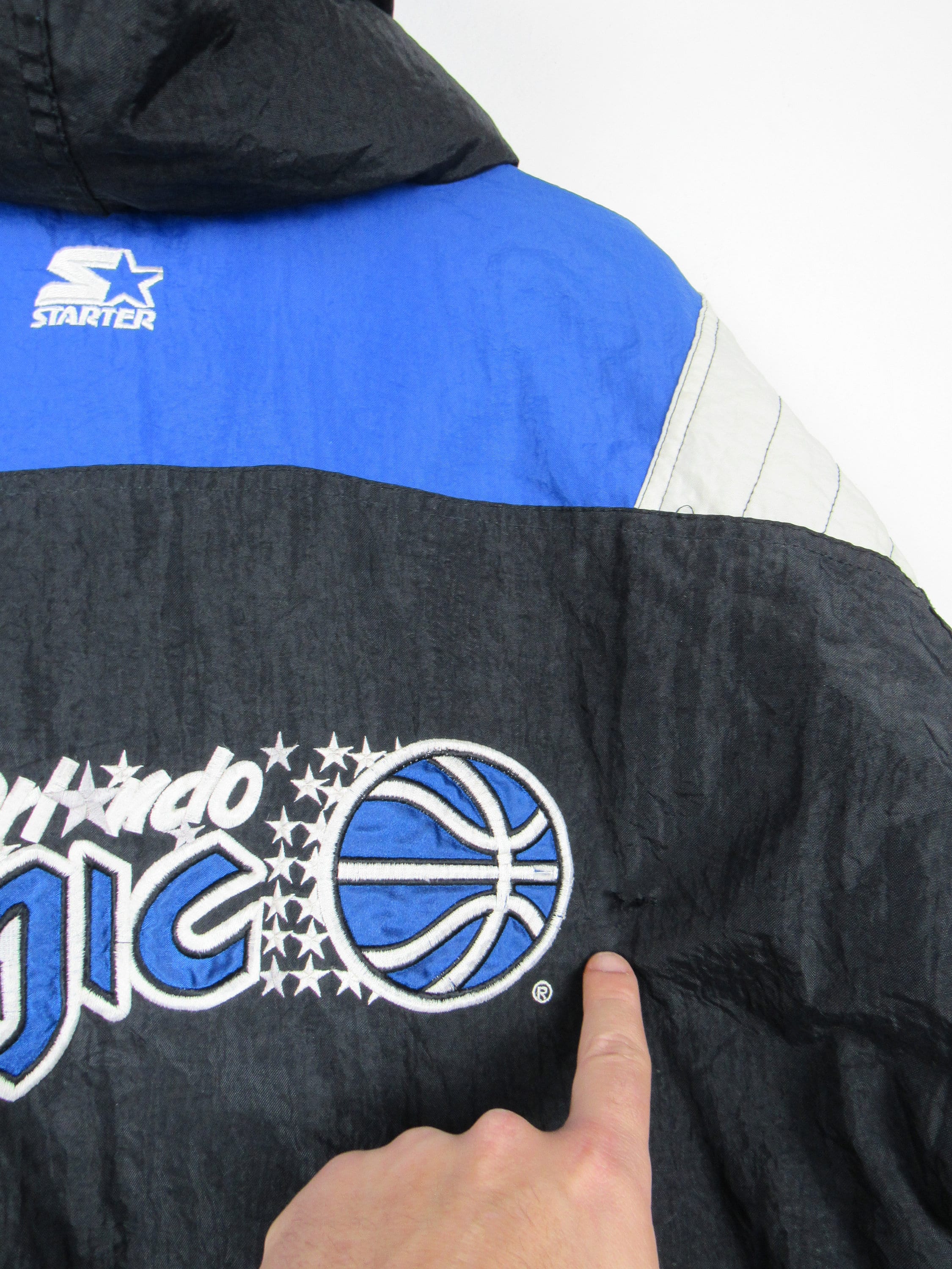 Vintage Orlando Magic starter coat size Small 90s Pullover jacket Official  Licen