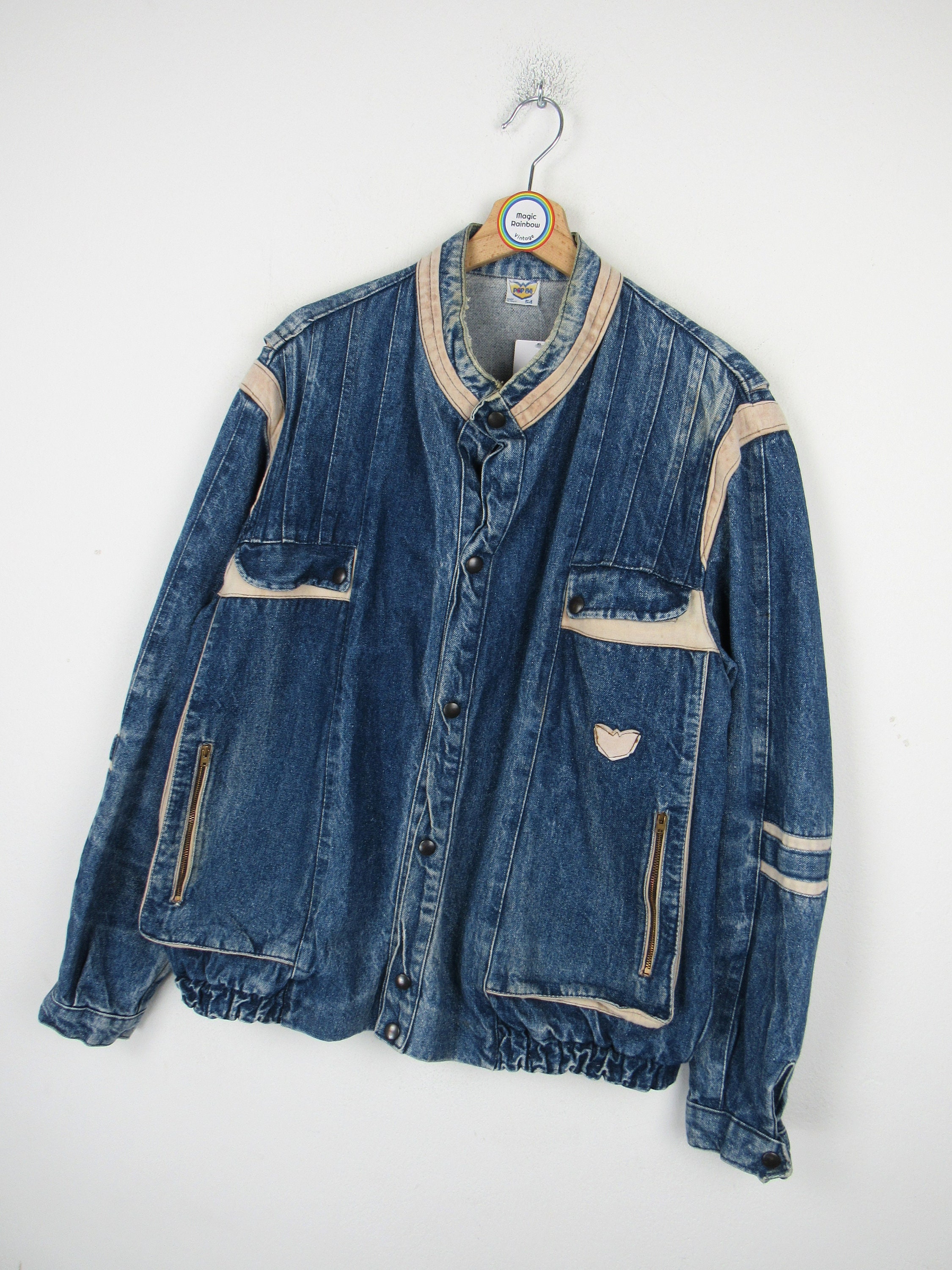 Pop84 Vintage 80s 90s Denim Jacket - Size XL - Etsy
