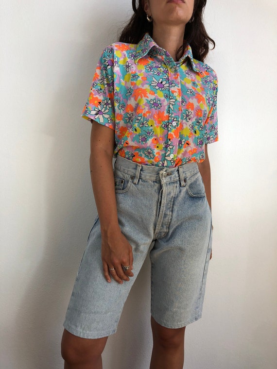 El Charro vintage jeans shorts dames jaren '90 | Etsy België