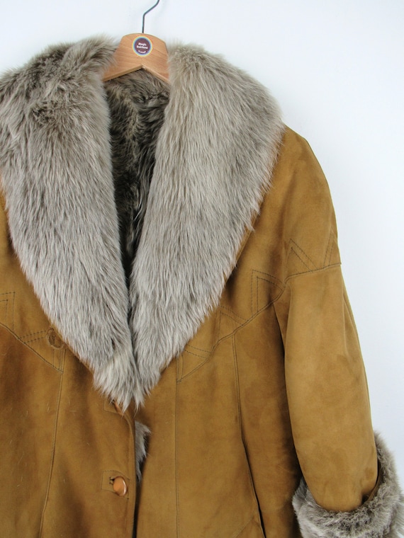 Umberto Olivieri Shearling Jacket, Genuine Suede and Fur, Vintage