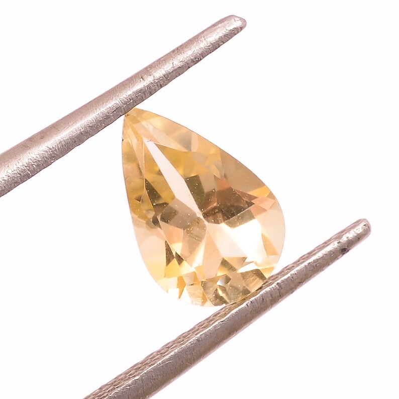 Natural Citrine Faceted Loose Gemstone For Jewelry Making Citrine