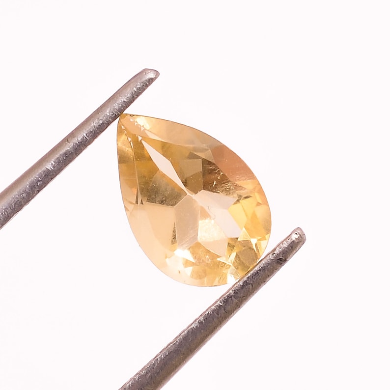 Natural Citrine Faceted Loose Gemstone For Jewelry Making Citrine