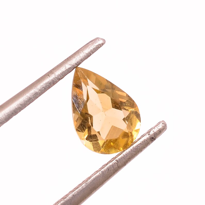 Natural Citrine Faceted Loose Gemstone For Jewelry Making Citrine