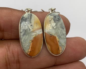 maligano jasper earrings , Natural maligano jasper 925 Sterling Silver earrings , Beautiful earrings For Her , earrings For Gift