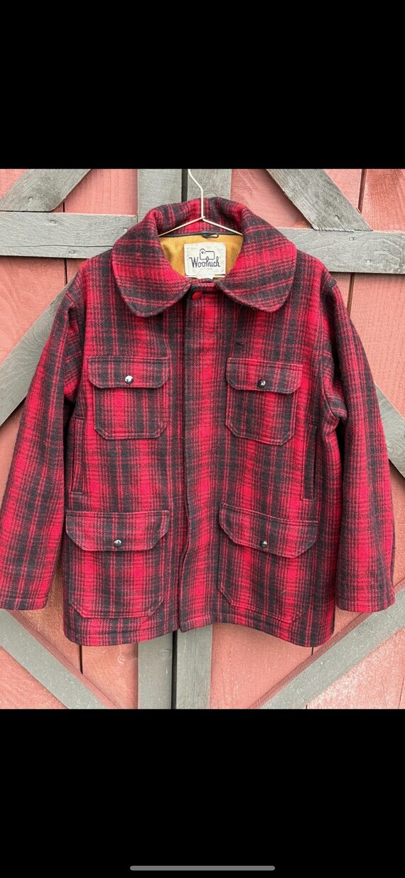 Vintage Woolrich 503 Buffalo Plaid Wool Jacket. 1950
