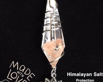 Himalayan Salt Pendulum Necklace Pendant Necklace Jewelry Gifts Giftsforher SaltNecklace etsygift