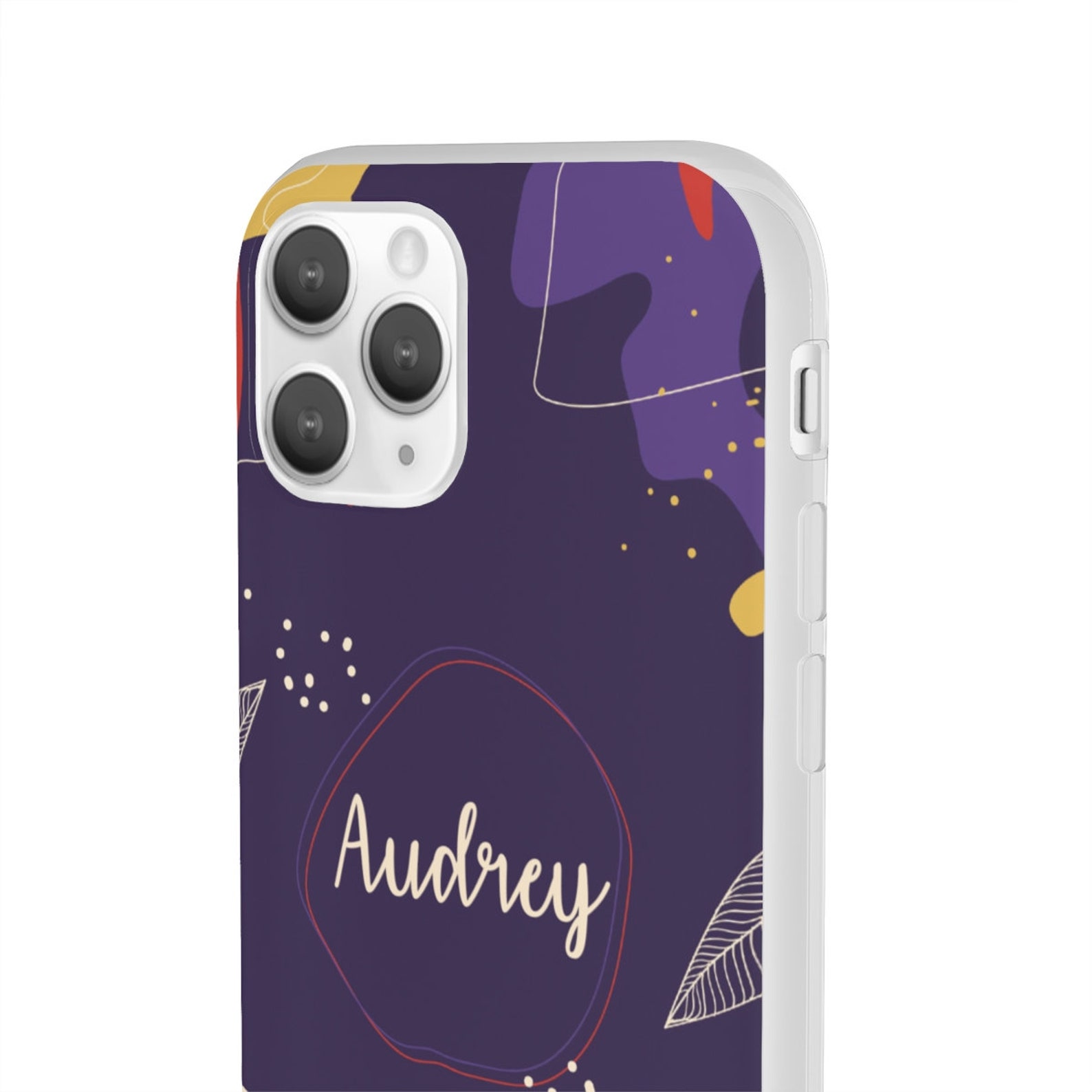 CUSTOM IPHONE Case / Custom name iPhone Purple Iphone case Etsy