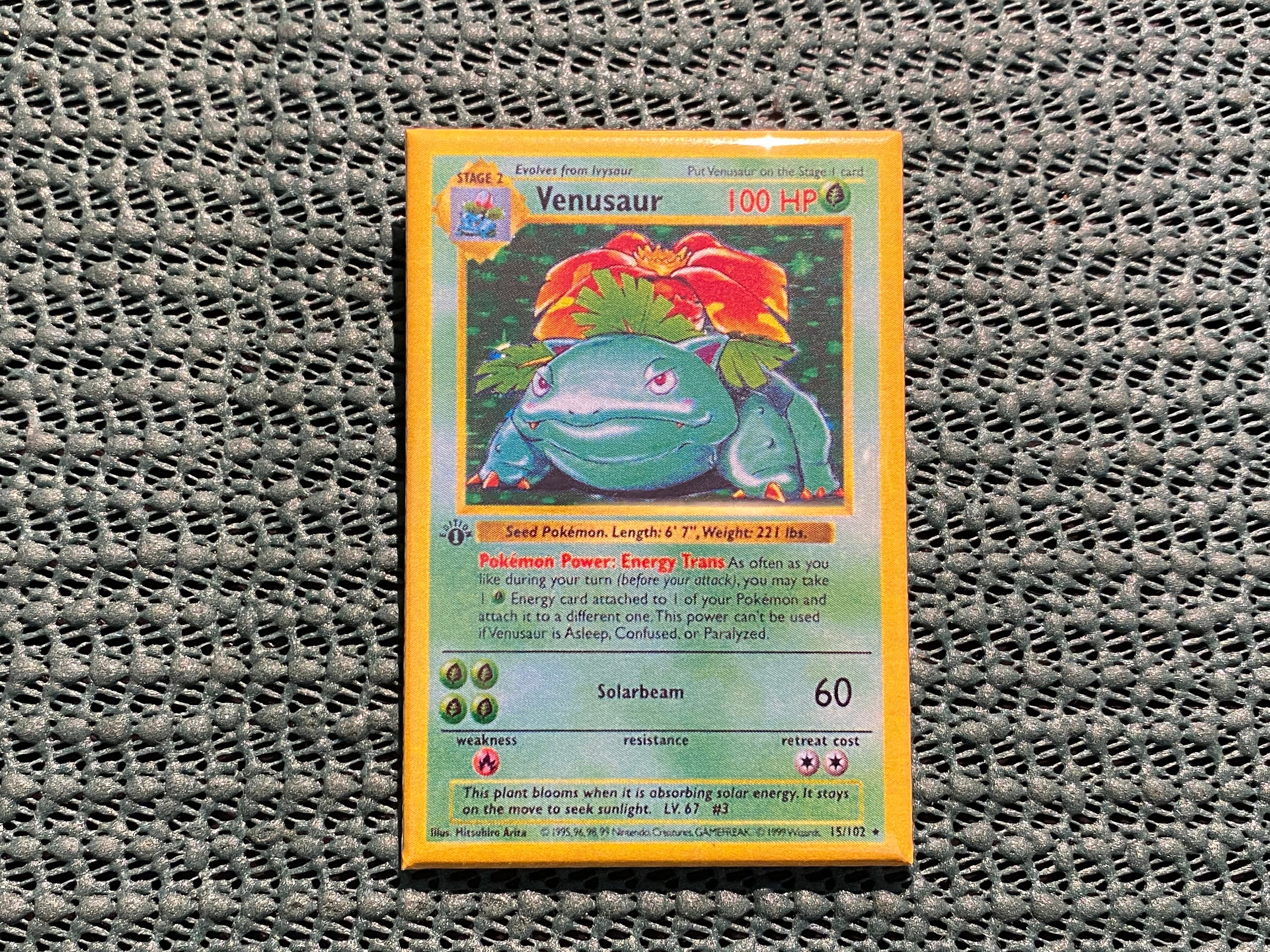Venusaur Base Set One Classic Style trading Card - Etsy