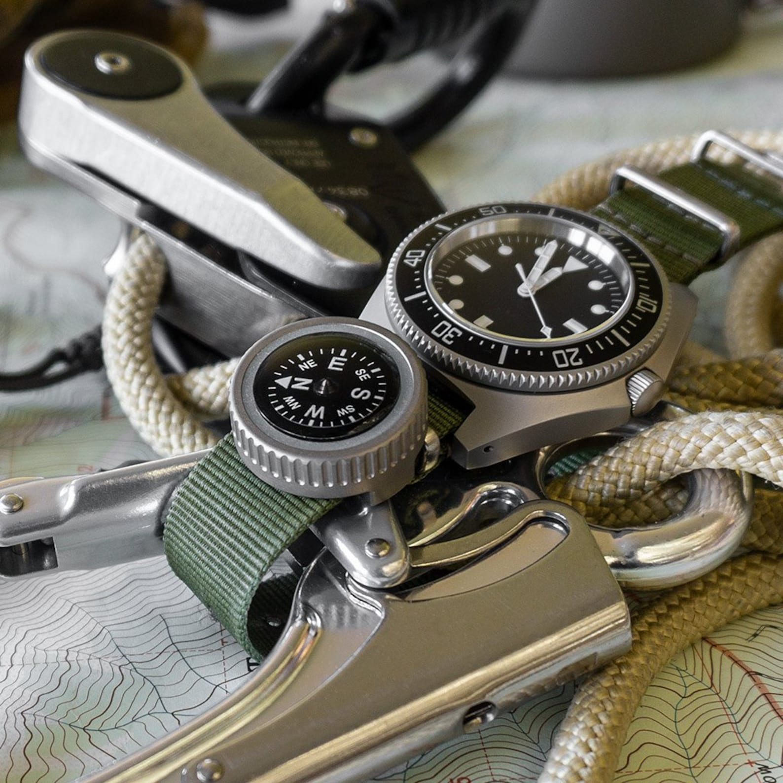 Titanium Watch Strap Compass by Prometheus Design Werx Etsy