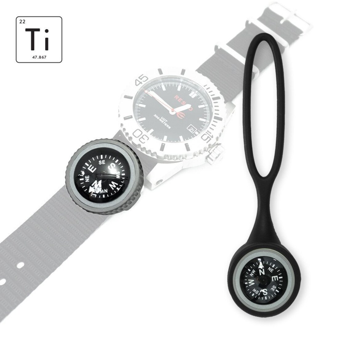 Titanium Watch Strap Compass by Prometheus Design Werx Etsy