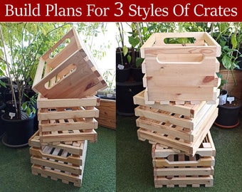 Puede incluir: Tres estilos diferentes de cajas de madera apiladas unas sobre otras. Las cajas son de madera natural y tienen un aspecto rústico. Las cajas son perfectas para almacenamiento o exhibición.