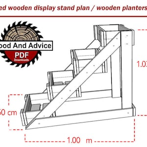Crate Display Stand Plan/Wood Display Stand Plan/Display Stand Plan/Wood Crate Craft Plan/Craft Crate Plan/Craftshow Plan/Tiered Stand Plan