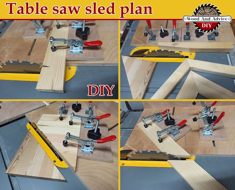 Plans de traîneau de scie sur table multi-usages, Plans de traîneau de scie sur table, Plans de traîneau, Traîneau de scie sur table pour bricolage, G