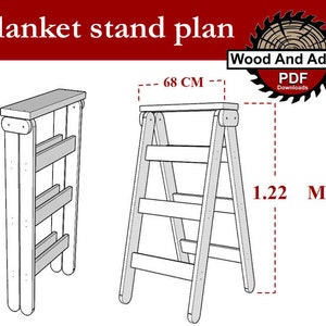 Quilt Stand Plan/Quilt Rack Plan/quilt holder plan/blanket rack plan/blanket stand plan/blanket holder plan/wood pattern/PDF plan/Towel rack
