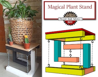 Magischer Blumenstnder DIY, Machen Sie einen schwebenden Tisch ||  Dekorative Idee, DIY HOLZ Magischer Blumenstnder - Etsy sterreich