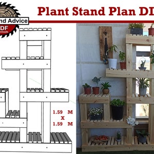 Plant Stand Plan/Indoor Plant Stand Plan/PDF Plan/Woodcrafting/House Stand Plan/Home Stand Plan/Flower Stand Plan/Pot stand plan/DIY/pattern