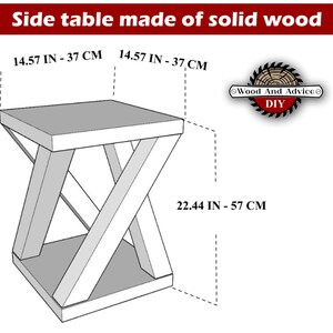 DIY Side Table Plan,diy Plan,end Table Plan/sofa Table Plan/book Stand ...