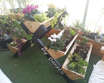 5 Box Tier Planter Plans, Multi-Tier Planter, Fence Picket Planter Plans, Garden Planter Plans, Flower Box Plans, DIY Flower Box, Herb box