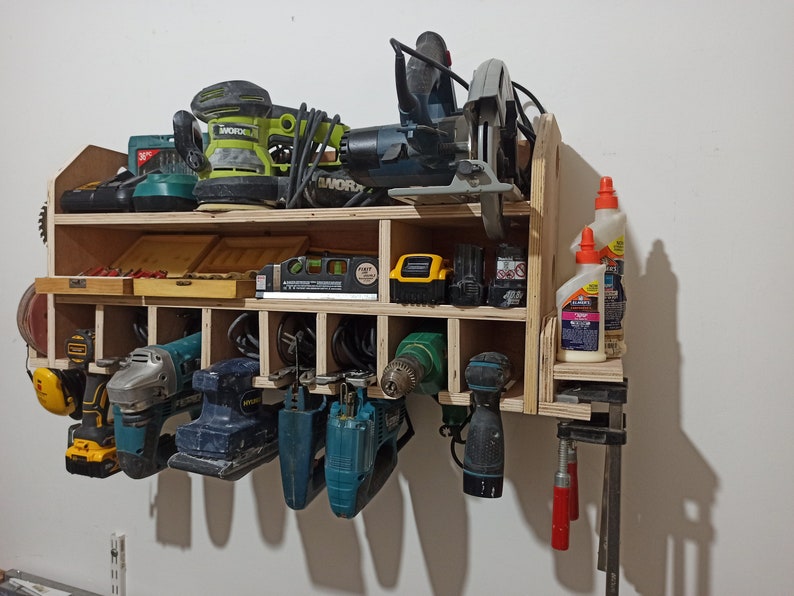 PDF Build Plans Cordless Drill Holder DIY Plans Wall Mounted Etsy