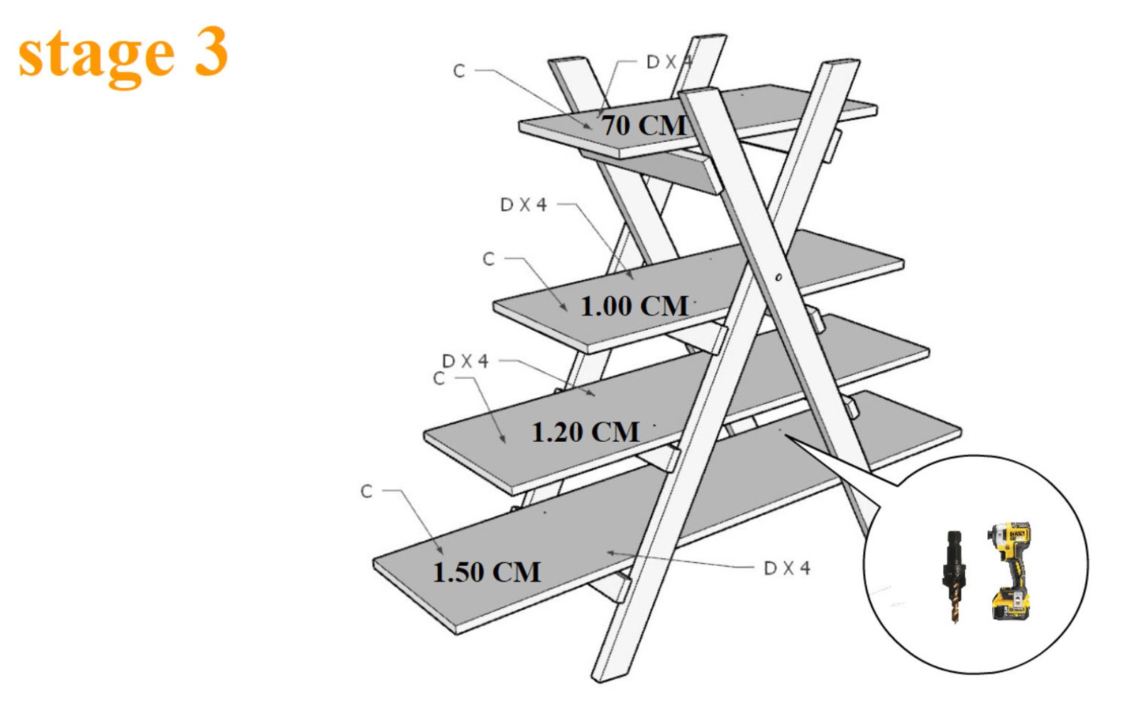 Craft Show Display Stand Plan/ladder Display Stand Plan/wood Etsy