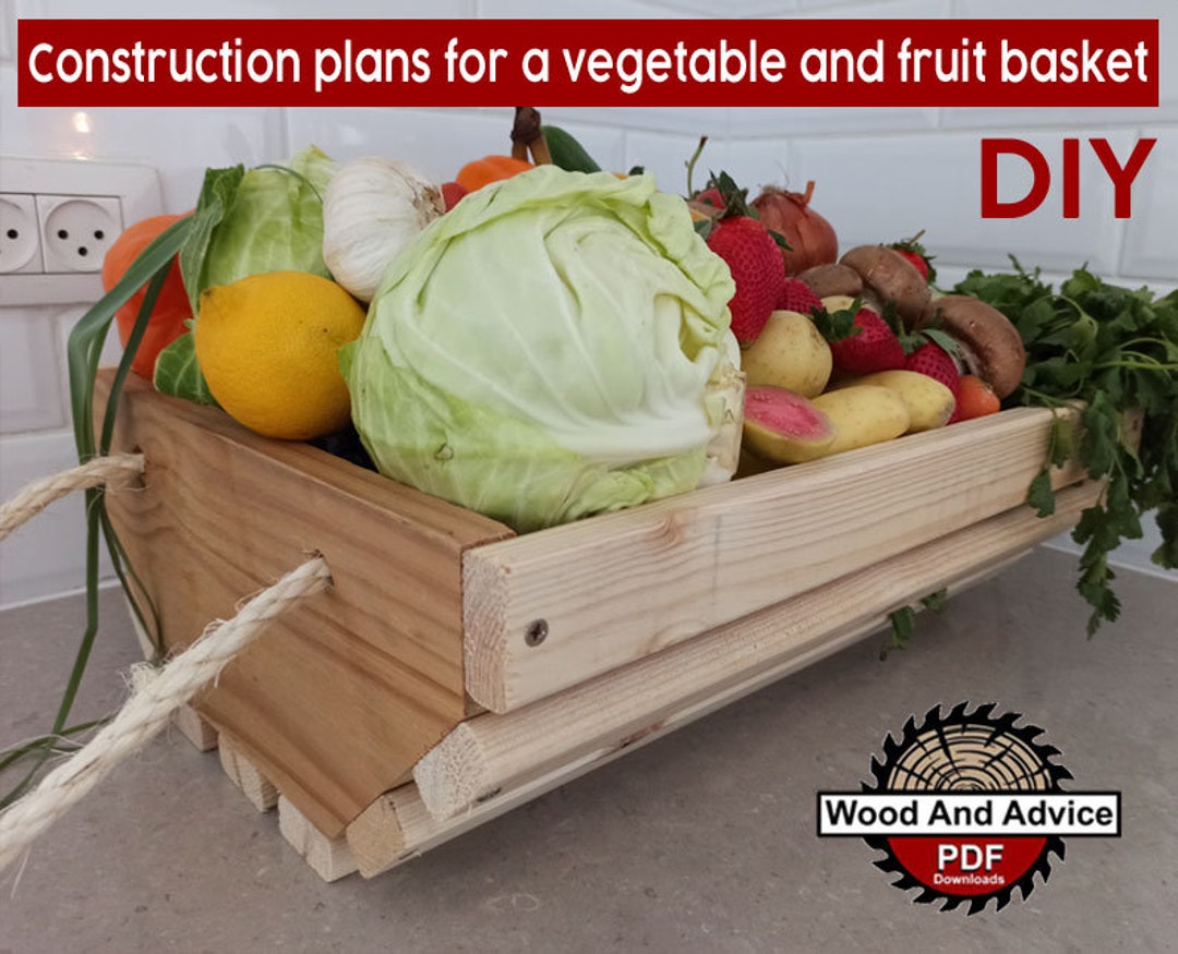 Fruit and Vegetable Basket Construction Plans / Construction Plans
