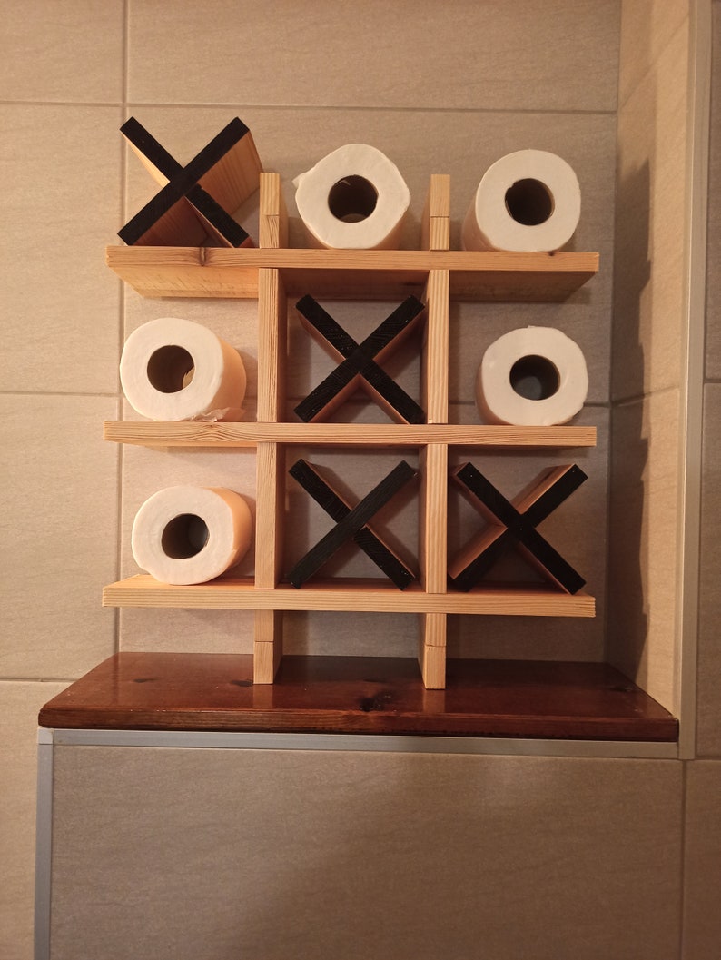 Tic Tac Toe Toilet Paper Holder Diy