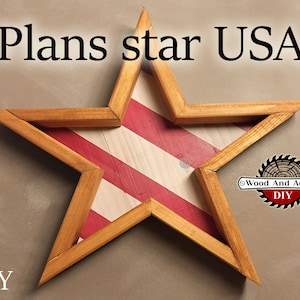 1 Picket Pierced Star Plans, Pierced Star Plans, Star Decor Plans, Build Plans, Woodworking Plans, DIY Woodworking Plans, Wood Star Plans
