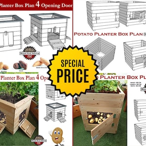 2 Organics Potato Planter Plan/Potato Planter Box Plan/homestead planter plan/planter plan/planter box plan/raised planter plan/wood planter