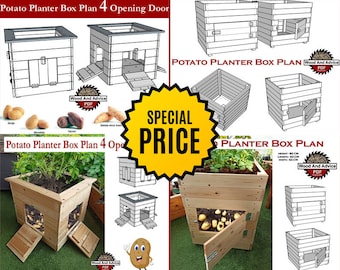 2 Organics Potato Planter Plan/Potato Planter Box Plan/homestead planter plan/planter plan/planter box plan/raised planter plan/wood planter