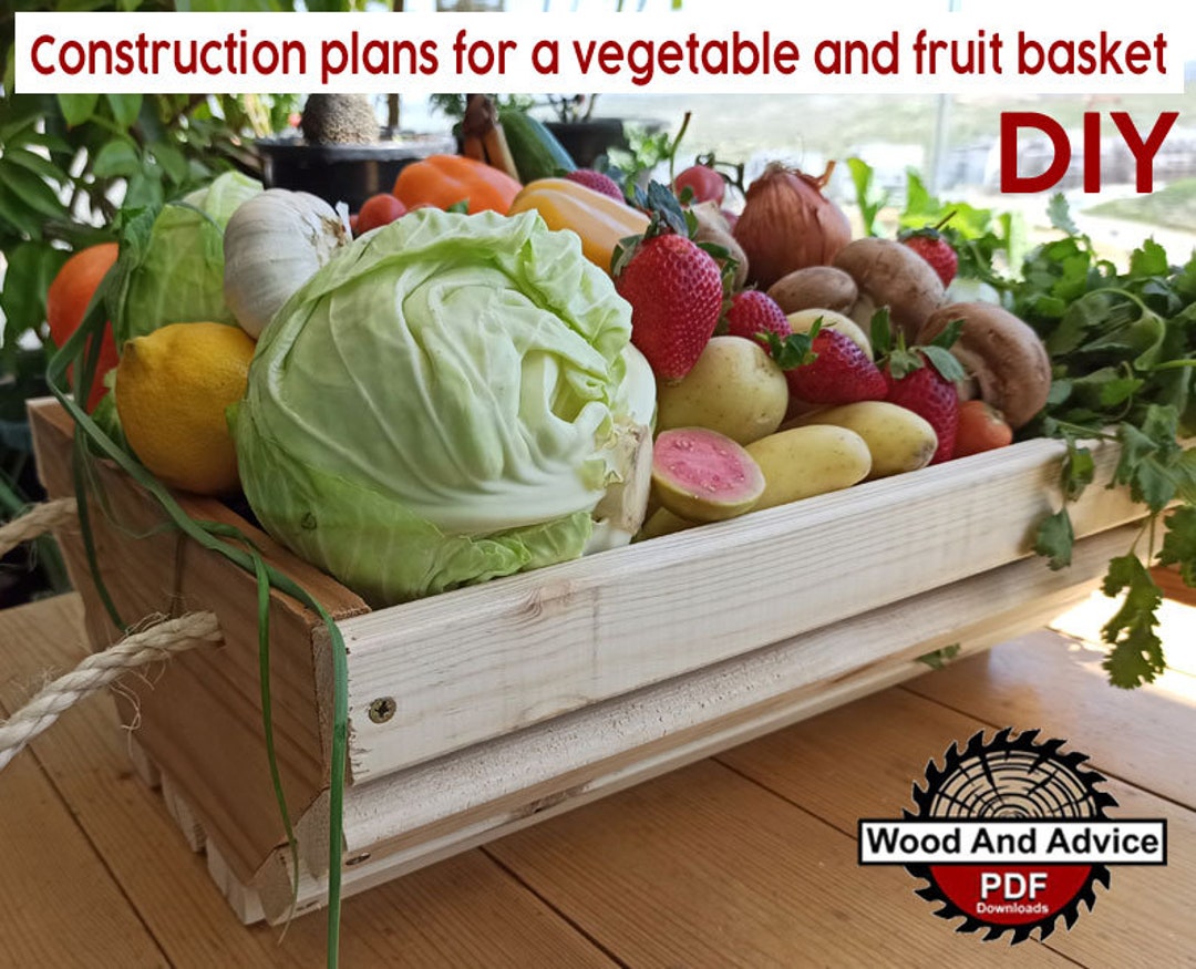 Fruit and Vegetable Basket Construction Plans / Construction Plans