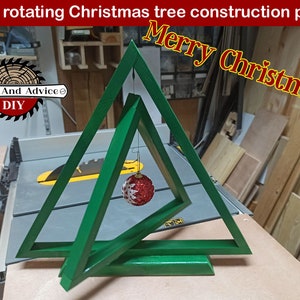 Christmas Tree, Merry Christmas, DIY Building Plan Rotating Christmas Tree, Christmas Tree,DIY construction plan for the whole family,