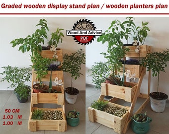 Crate Display Stand Plan/Wood Display Stand Plan/Display Stand Plan/Wood Crate Craft Plan/Craft Crate Plan/Craftshow Plan/Tiered Stand Plan