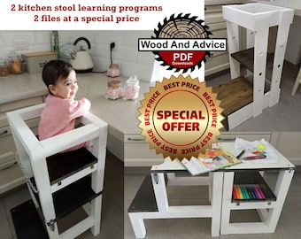 Kitchen Learning stool plan/kitchen stand plan/little chef stool plan/kitchen plan/wood kitchen learning stand plan/tower plan