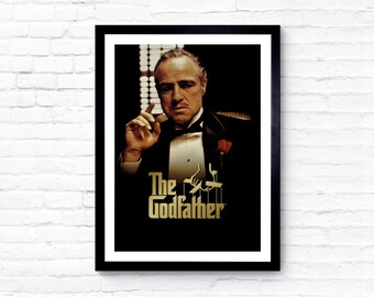 Vintage The Godfather Movie Poster A4/A3/A2/A1 Print