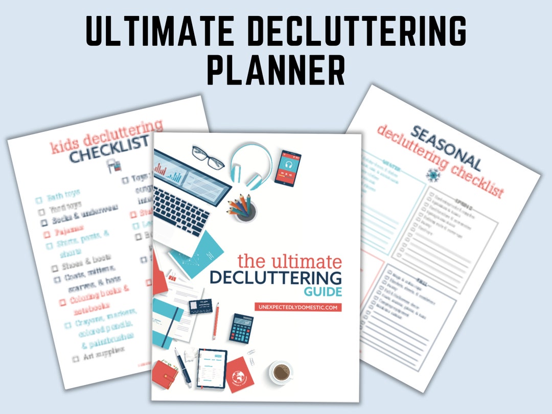Decluttering Planner | Checklist | Home Organization Printable ...