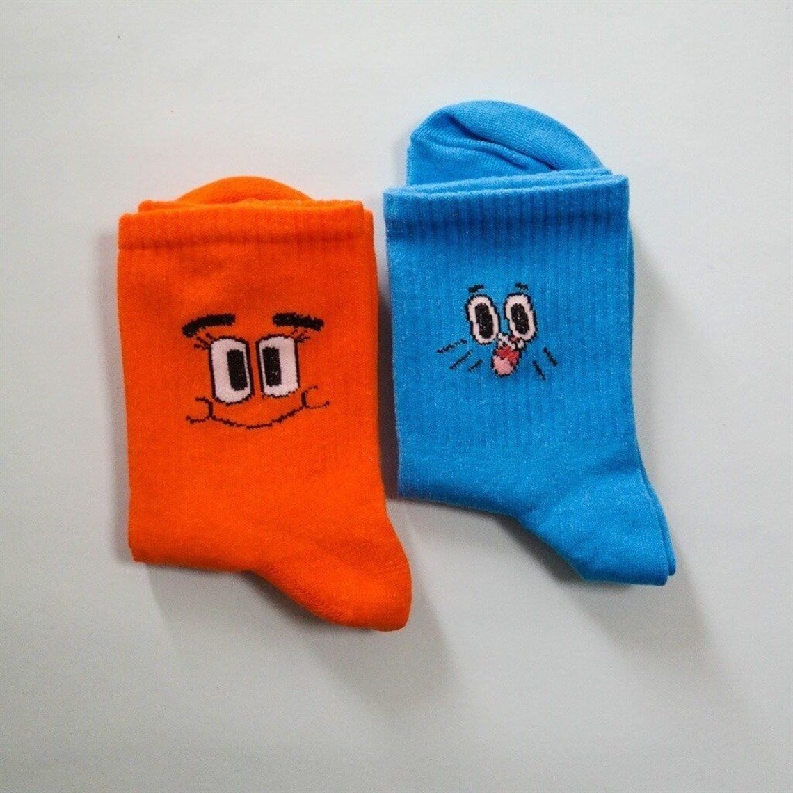 The Amazing World of Gumball Socks Darwin Socks Funny Etsy