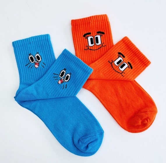The Amazing World of Gumball Socks Darwin Socks Funny Etsy