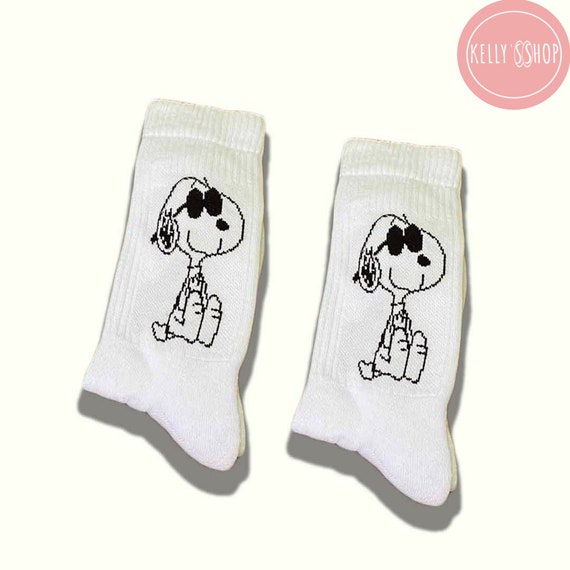 Snoopy Licensed Socks 4 Pairs set Ankle Socks Cartoon Character Socks 