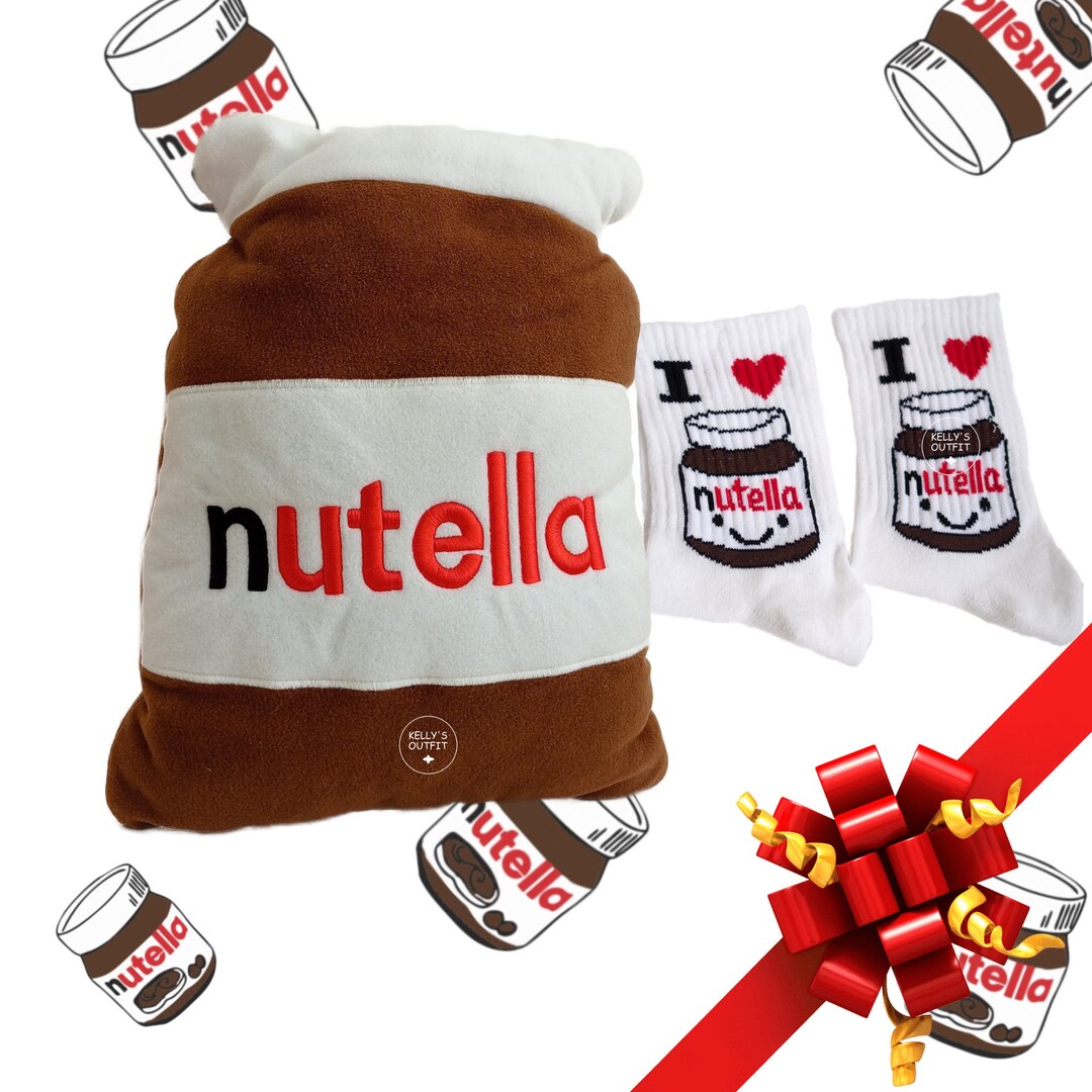 Nutella Gift Box Nutella Stuffie Cushion and Nutella Socks Etsy UK