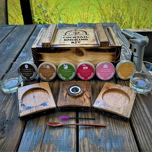 NEU!! Ultimative geräucherte Cocktail Kit, Cocktail Smoking Kit, Whisky Raucher, Bourbon Raucher, Hochzeitsgeschenk, Junggesellenparty, Vatertag