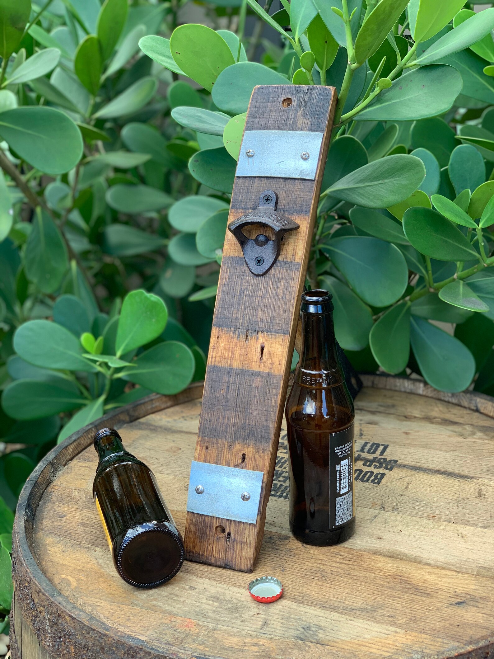 Whiskey and Wine barrel Bottle openers whiskey barrel and Etsy
