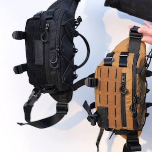 T1-Pro Bushcraft-Umhängetasche | Taktische X-Pac Cordura Crossbody-Brusttasche | Handgefertigte Ausrüstung für Waldarbeiter
